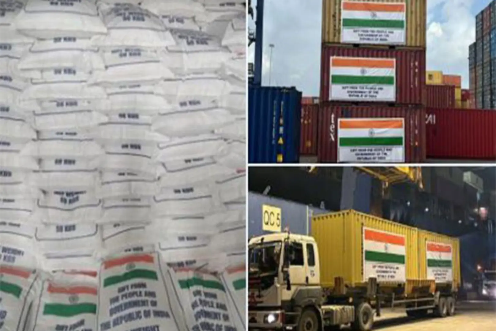 india sends grains to namibia to help with food security.