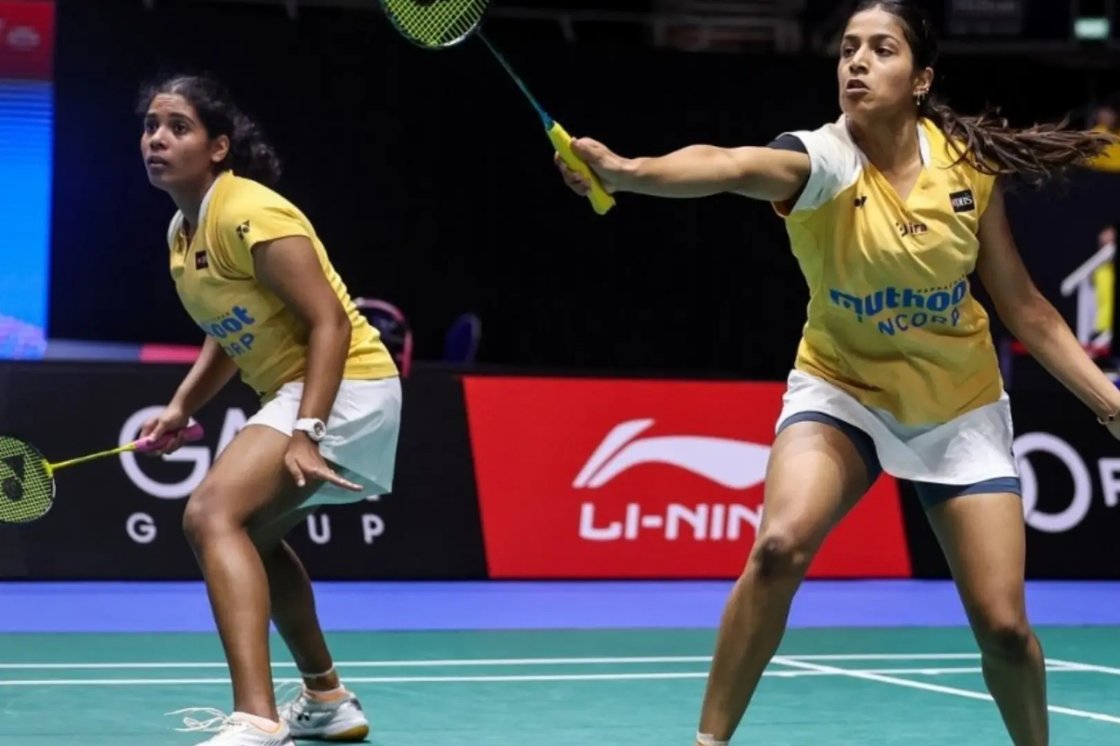 treesa-gayatri will compete in today's women's doubles semifinals at the macau open.