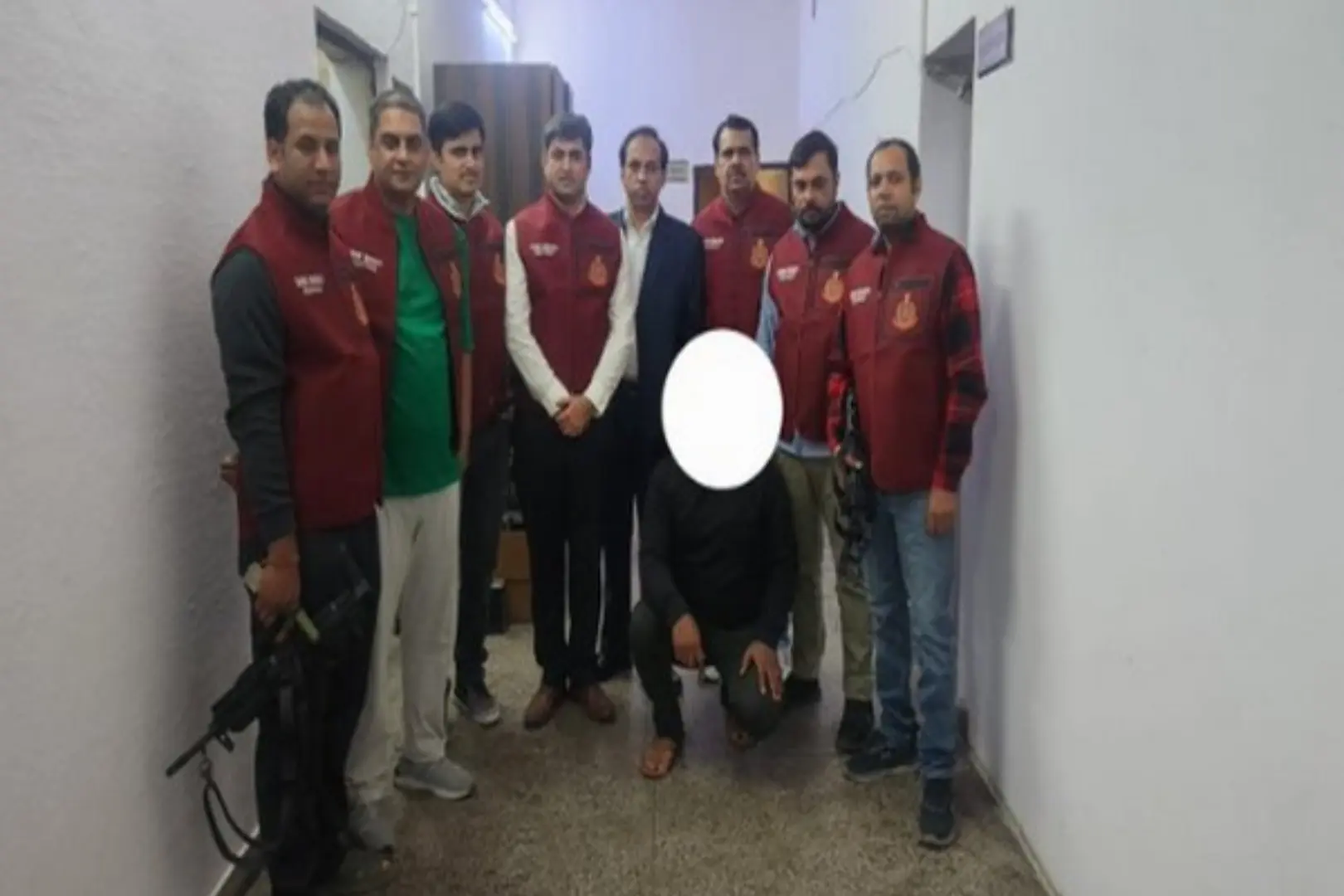 a fugitive mobster connected to the neeraj bawania gang was captured after committing 45 crimes.