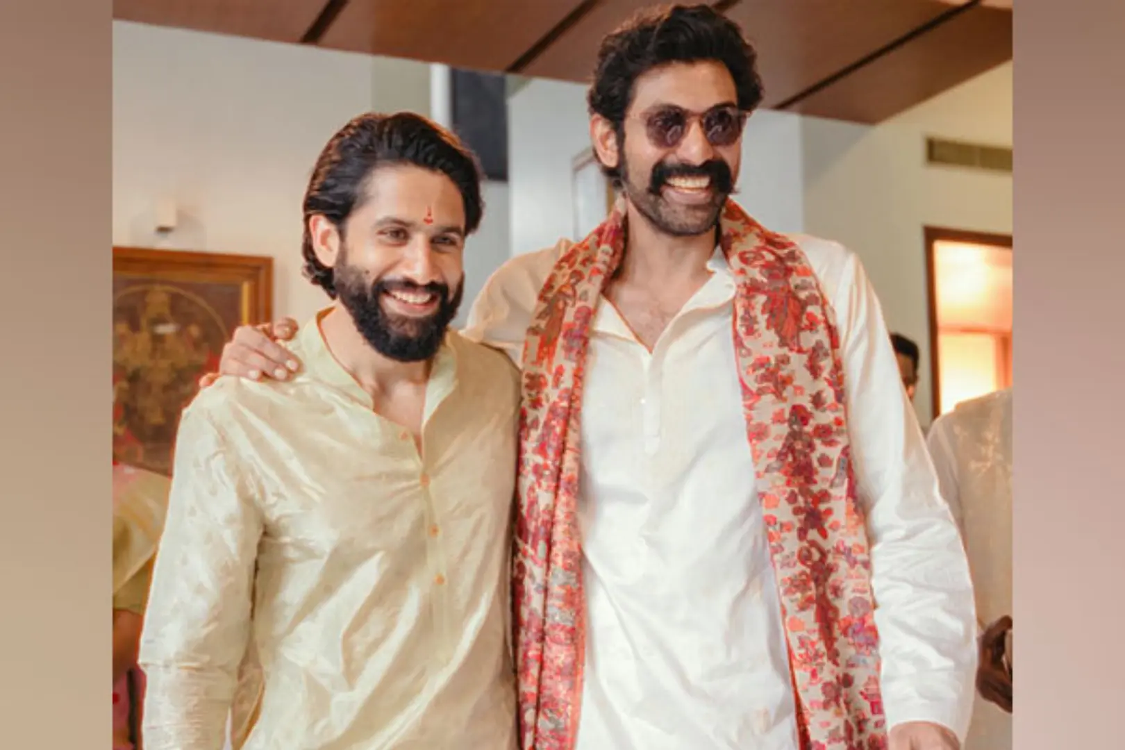 rana daggubati posts a joyful photo of himself with his cousin naga chaitanya.