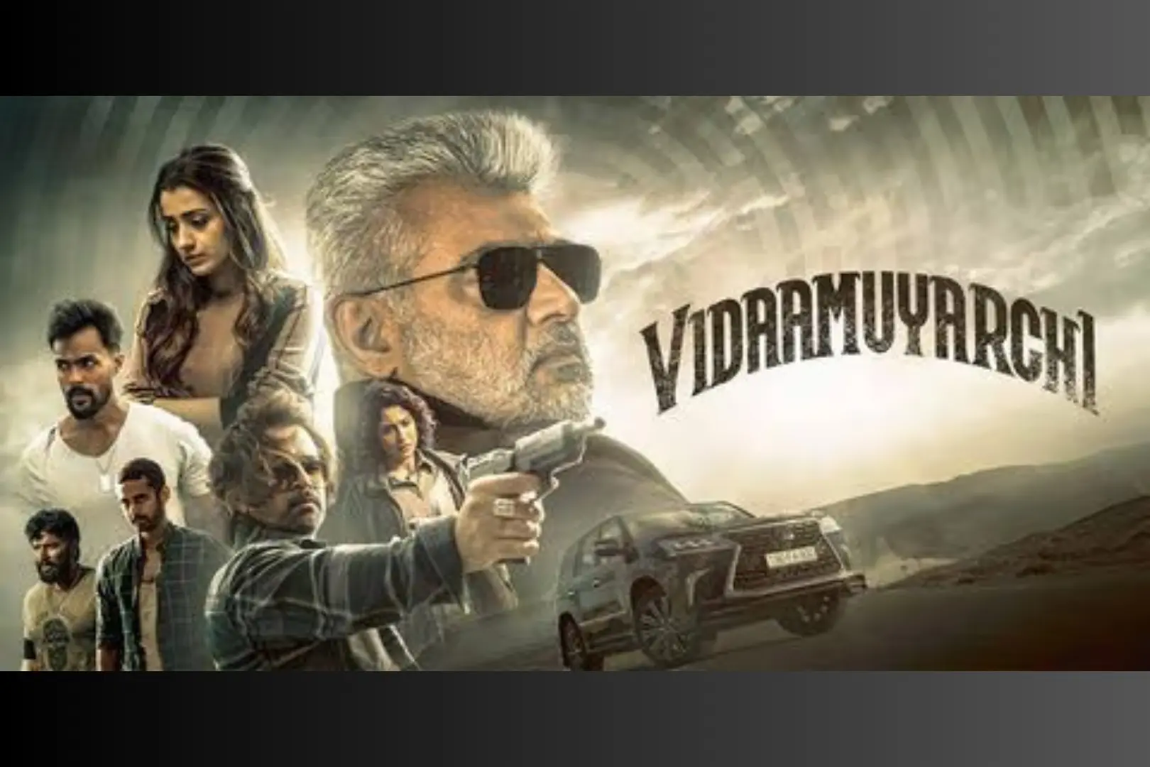fans of ajith kumar fill theaters to celebrate "vidaamuyarchi's" release.