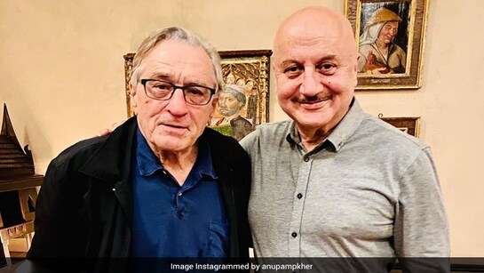 Anupam Kher greets actor, pal Robert De Niro at 78th Cannes Film Festival anupam kher