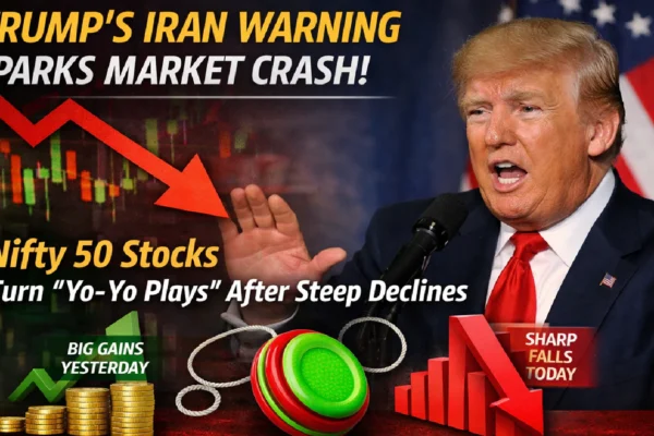 donald trump’s Warning to Iran Rattles Markets; Sensex Drops, Nifty 50 Tests 22,700