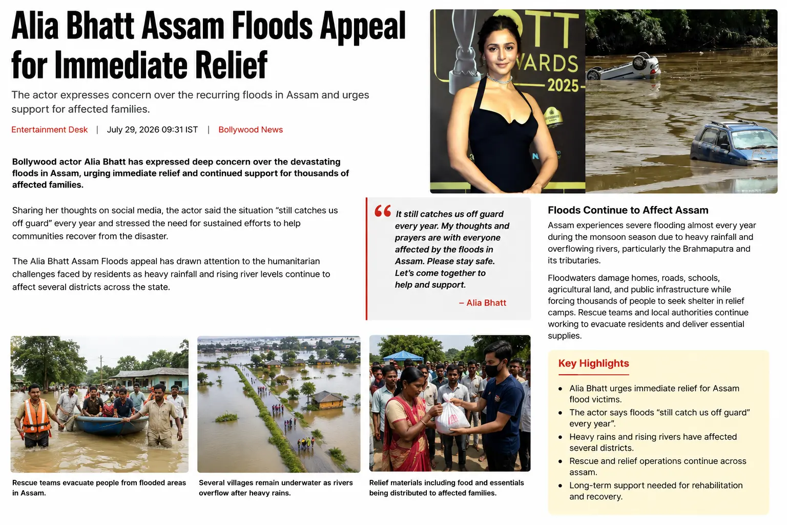alia bhatt assam floods