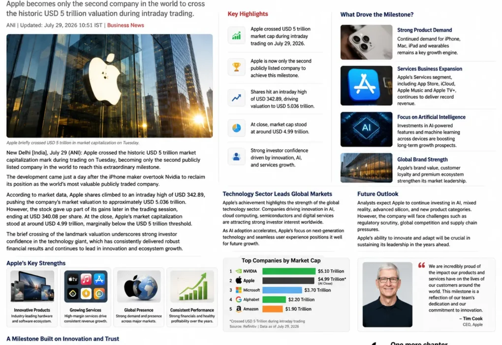 apple usd 5 trillion market cap