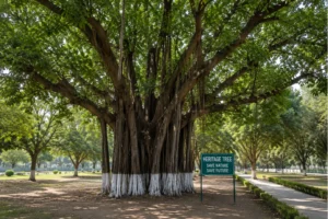 chandigarh university heritage tree conservation project