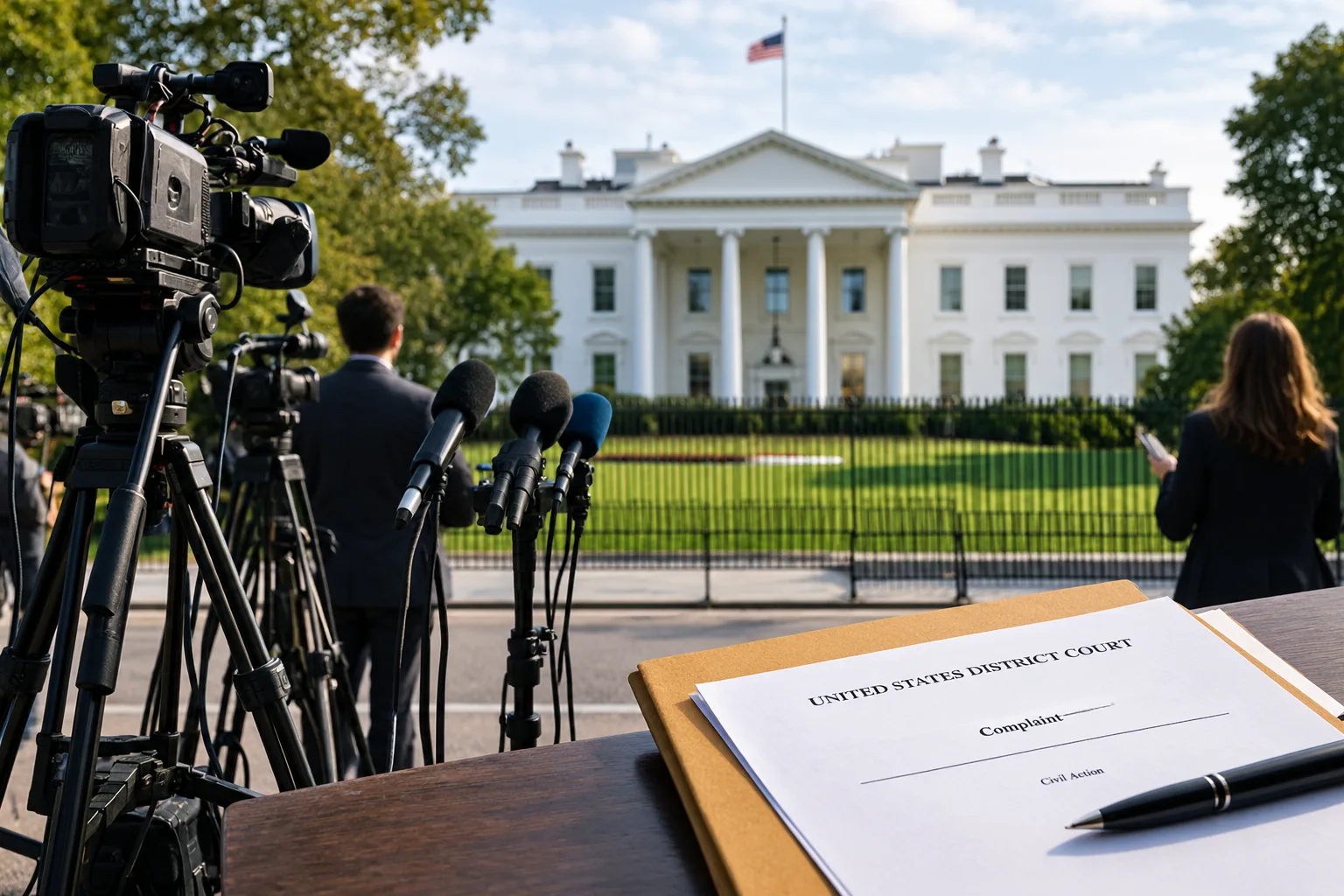 cnn, ms now sue trump over white house access