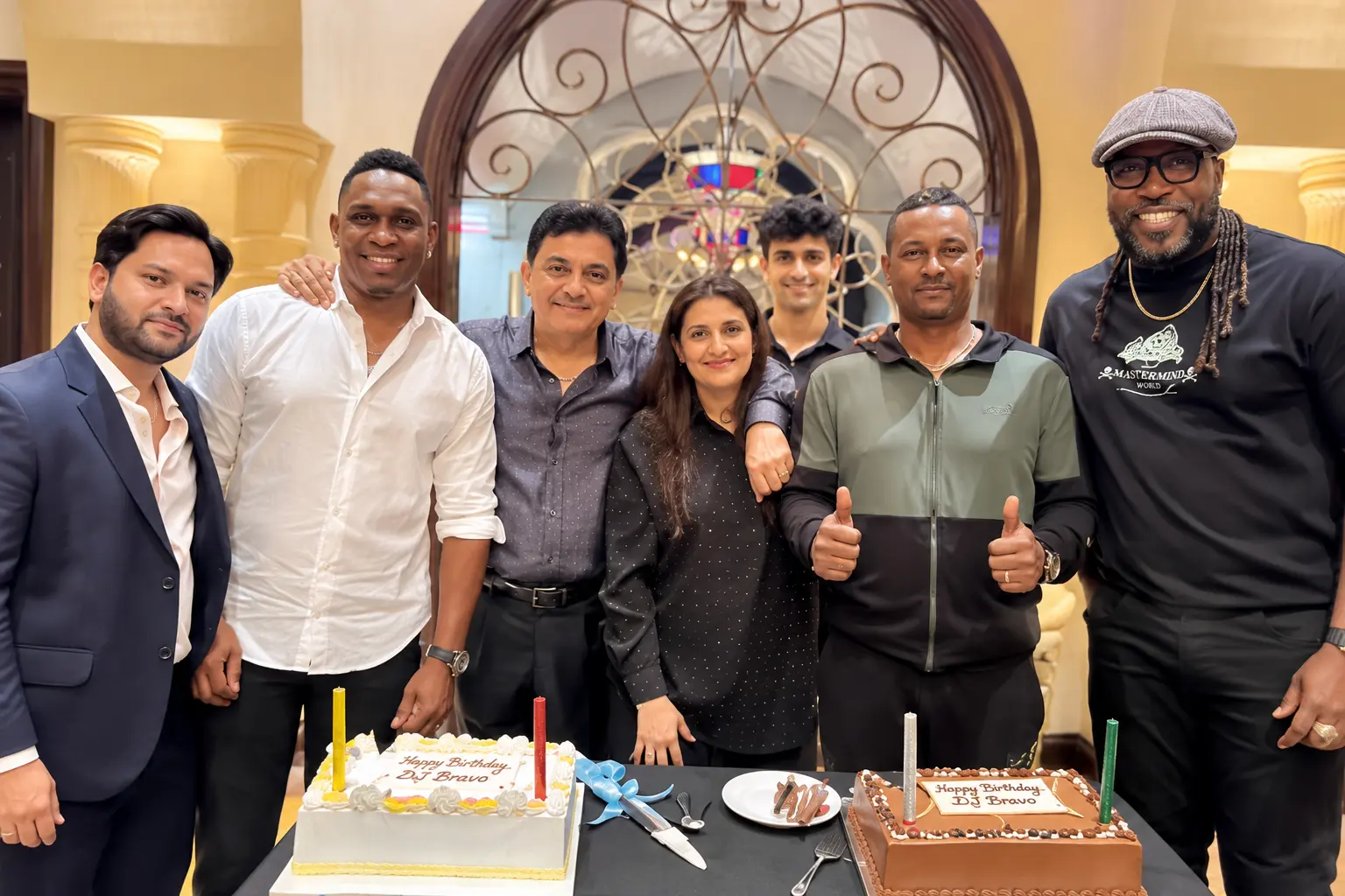 ajay sethi hosts dwayne bravo’s Bbrthday Celebration in Dubai