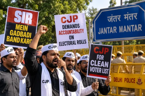 cjp urges peace during jantar mantar 2.0 protest